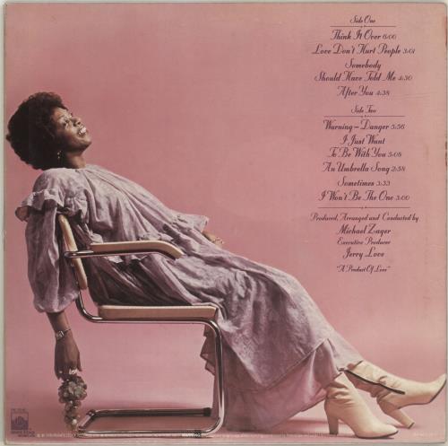 Cissy Houston Think It Over vinyl LP album (LP record) US CSYLPTH700535