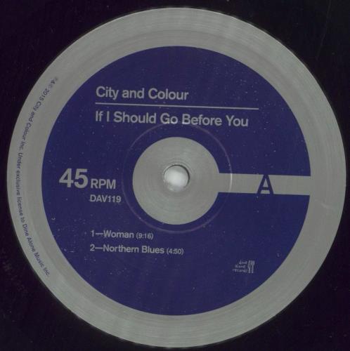City And Colour If I Should Go Before You 2-LP vinyl record set (Double LP Album) Canadian I322LIF851197
