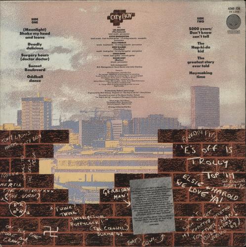 City Boy City Boy vinyl LP album (LP record) UK CTBLPCI392017