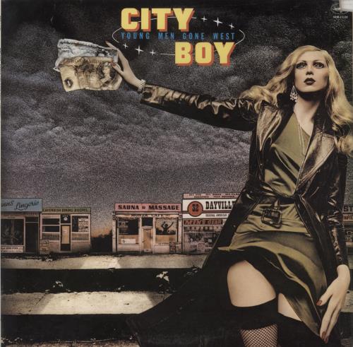 City Boy Young Men Gone West vinyl LP album (LP record) US CTBLPYO874649