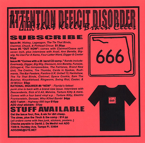 Clairmel Subdued/ Kings Of Tampa 7" vinyl single (7 inch record / 45) US FZD07SU618683