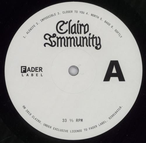 Clairo Immunity vinyl LP album (LP record) UK 0LDLPIM896859