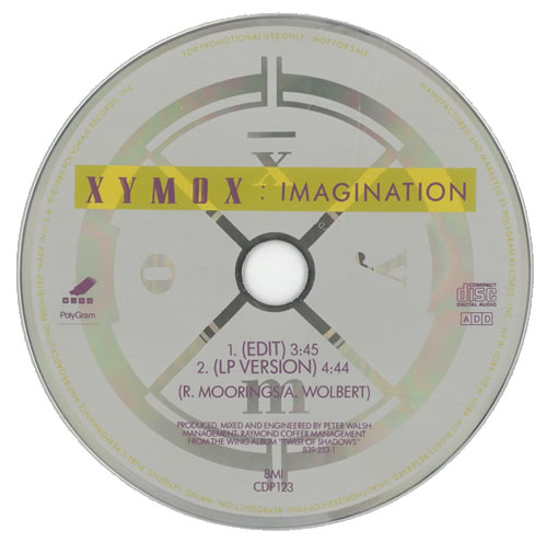 Clan Of Xymox Imagination CD single (CD5 / 5") US XYMC5IM501136