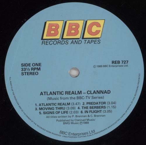 Clannad Atlantic Realm vinyl LP album (LP record) UK CLNLPAT195877