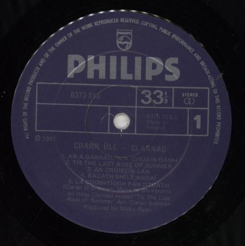 Clannad Cran Ull vinyl LP album (LP record) Irish CLNLPCR633223