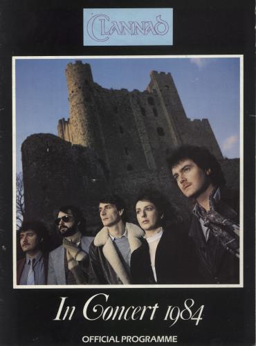 Clannad In Concert 1984 + Ticket Stub tour programme UK CLNTRIN871251