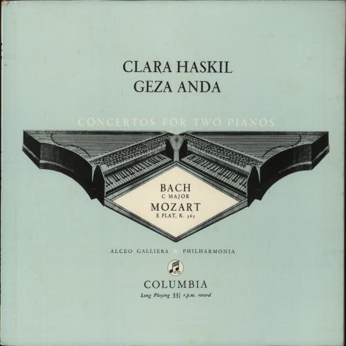 Clara Haskil & Geza Anda Concertos For Two Pianos - 1st vinyl LP album (LP record) UK QMDLPCO867453