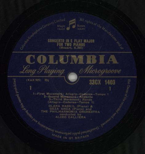 Clara Haskil & Geza Anda Concertos For Two Pianos - 1st vinyl LP album (LP record) UK QMDLPCO867453