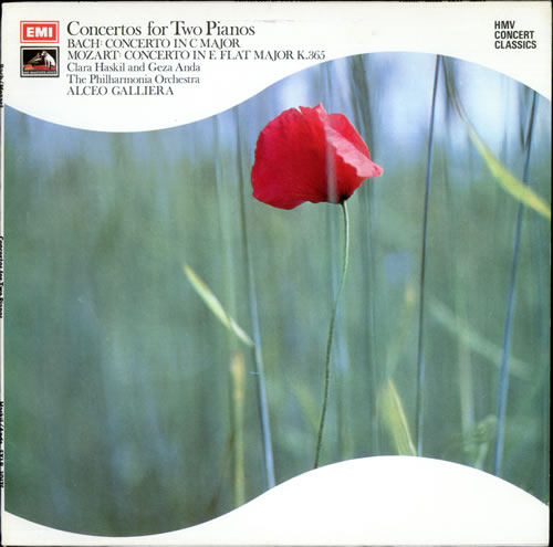 Clara Haskil Concertos for Two Pianos - Factory Sample vinyl LP album (LP record) UK 46HLPCO527035