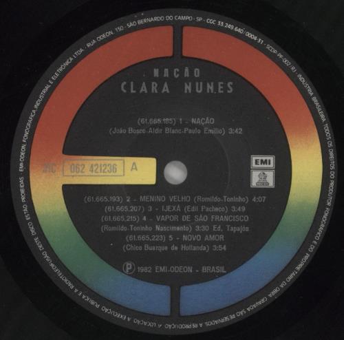 Clara Nunes Nao vinyl LP album (LP record) Brazilian FQCLPNA859583