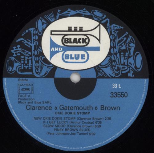 Clarence 'Gatemouth' Brown Okie Dokie Stomps vinyl LP album (LP record) French CJTLPOK860517