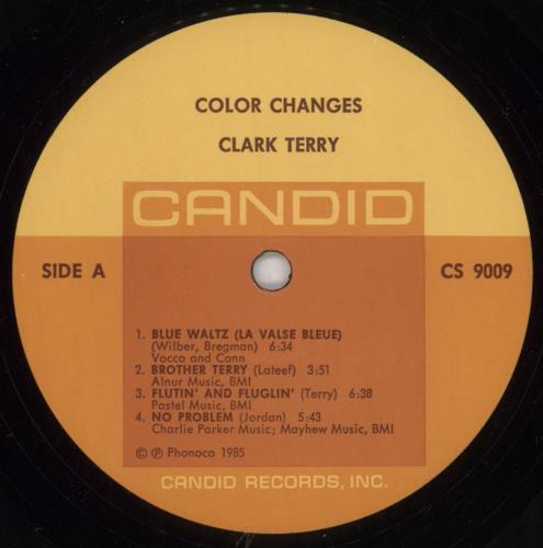 Clark Terry Color Changes vinyl LP album (LP record) US CTILPCO532547