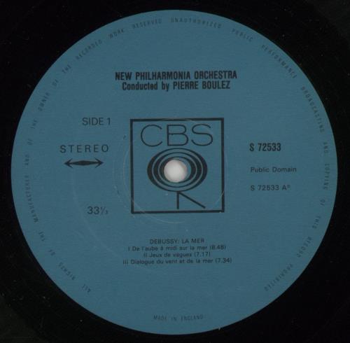 Claude Debussy Boulez Conducts Debussy vinyl LP album (LP record) UK DTJLPBO481702