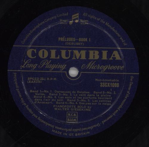 Claude Debussy Debussy: Preludes Book 1 vinyl LP album (LP record) UK DTJLPDE862429