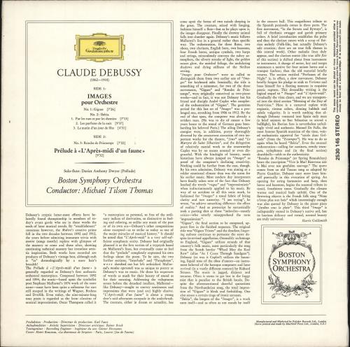 Claude Debussy Images / Pr�lude � �L'Apr�s-midi D'un Faune� vinyl LP album (LP record) UK DTJLPIM712410