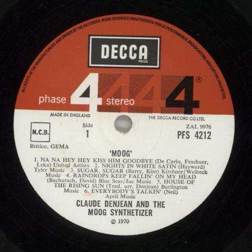 Claude Denjean Moog! vinyl LP album (LP record) UK CXXLPMO577866