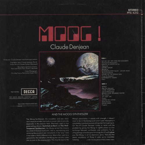 Claude Denjean Moog! vinyl LP album (LP record) UK CXXLPMO577866