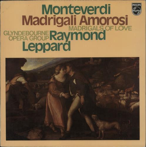 Claudio Monteverdi Madrigali Amorosi - White Label Test Pressing vinyl LP album (LP record) Dutch M88LPMA875442