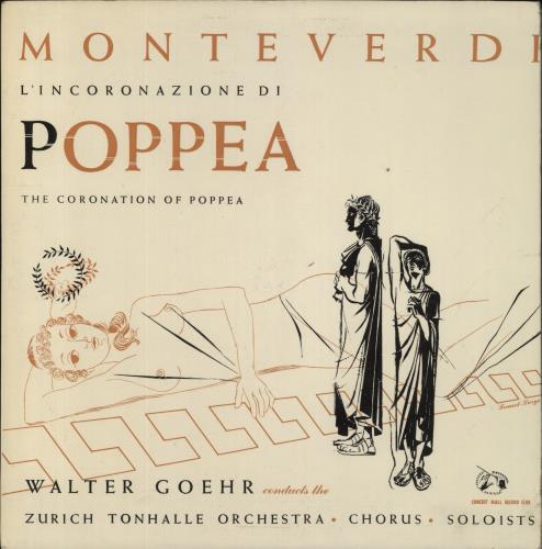 Claudio Monteverdi Monteverdi: The Coronation Of Poppea vinyl LP album (LP record) UK M88LPMO856450
