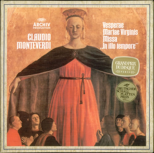 Claudio Monteverdi Vesprerae Maiae Virginis, Magnificat & Missa In illo tempore 3-LP vinyl record set (Triple LP Album) German M883LVE534269