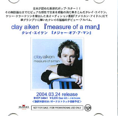 Clay Aiken Measure Of A Man CD-R acetate Japanese CYKCRME289641