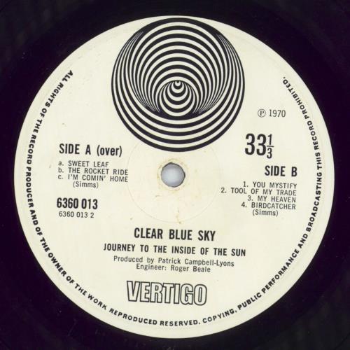 Clear Blue Sky Clear Blue Sky -1st - VG vinyl LP album (LP record) UK CBCLPCL749693