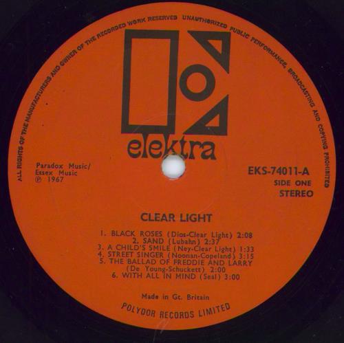 Clear Light Clear Light vinyl LP album (LP record) UK CL4LPCL792932