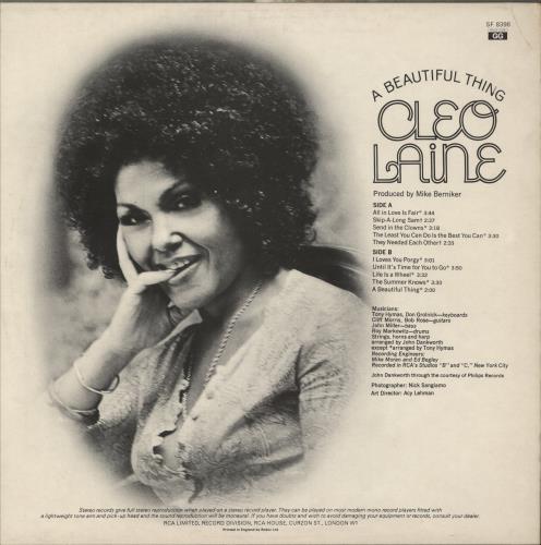 Cleo Laine & John Dankworth A Beautiful Thing vinyl LP album (LP record) UK L&DLPAB743747