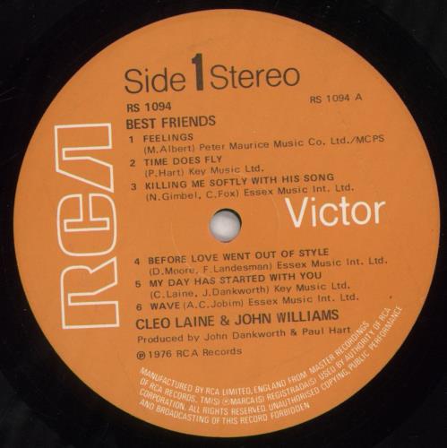 Cleo Laine & John Dankworth Best Friends vinyl LP album (LP record) UK L&DLPBE247845