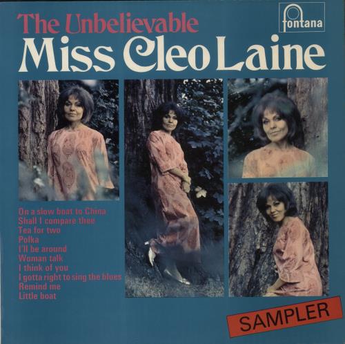 Cleo Laine & John Dankworth The Unbelievable Miss Cleo Laine vinyl LP album (LP record) UK L&DLPTH541126