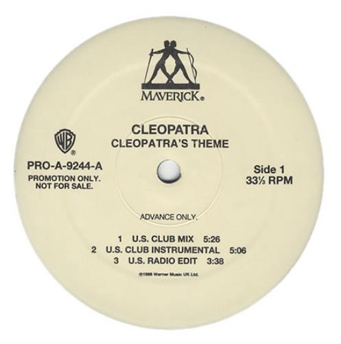 Cleopatra Cleopatra's Theme - White Label 12" vinyl single (12 inch record / Maxi-single) US CEO12CL113890