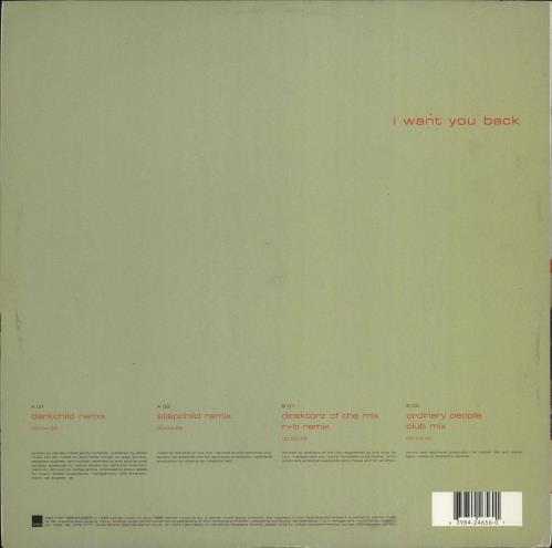 Cleopatra I Want You Back 12" vinyl single (12 inch record / Maxi-single) UK CEO12IW768716