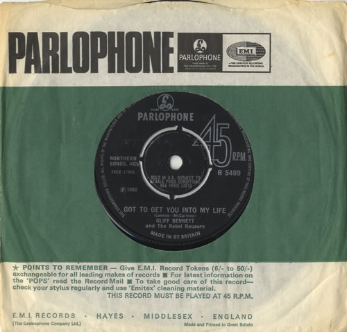 Cliff Bennett And The Rebel Rousers Got To Get You Into My Life 7" vinyl single (7 inch record / 45) UK CBN07GO222210