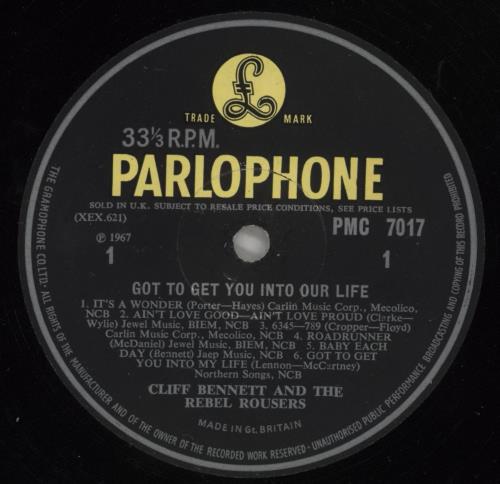Cliff Bennett And The Rebel Rousers Got To Get You Into Our Life - EX vinyl LP album (LP record) UK CBNLPGO874993