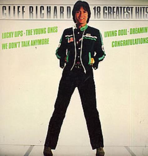 Cliff Richard 18 Greatest Hits vinyl LP album (LP record) Swedish RICLPGR261154