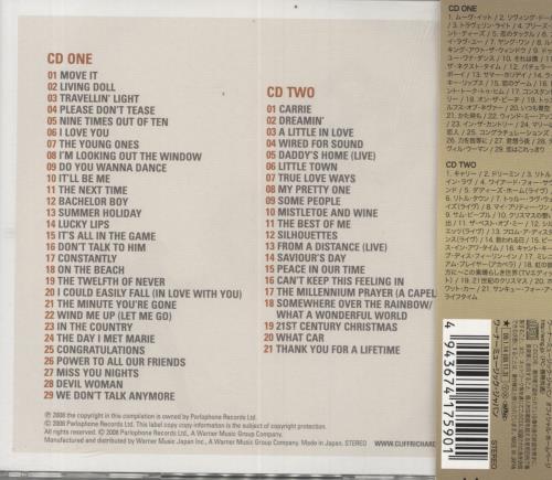 Cliff Richard 50th Anniversary Album 2 CD album set (Double CD) Japanese RIC2CTH818377