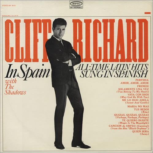 Cliff Richard Cliff Richard In Spain - Stereo vinyl LP album (LP record) US RICLPCL132170