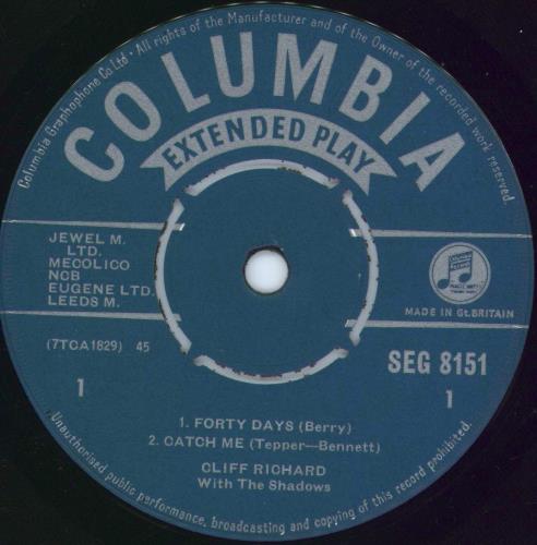 Cliff Richard Cliff Richard No.1 7" vinyl single (7 inch record / 45) UK RIC07CL613099