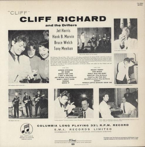 Cliff Richard Cliff vinyl LP album (LP record) UK RICLPCL240543