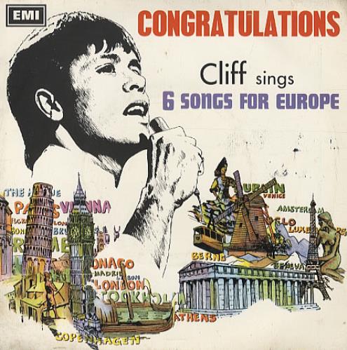 Cliff Richard Congratulations EP 7" vinyl single (7 inch record / 45) Singapore RIC07CO335438
