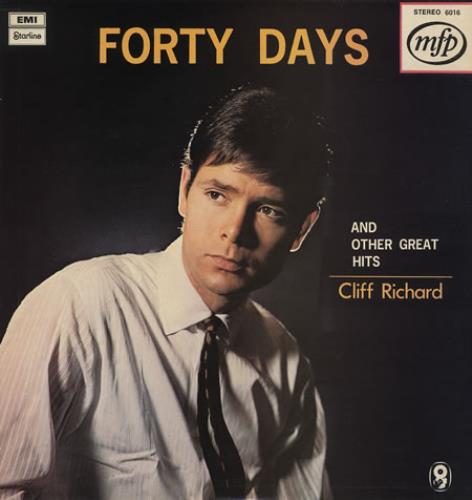 Cliff Richard Forty Days And Other Great Hits vinyl LP album (LP record) South African RICLPFO235876