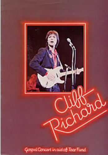 Cliff Richard Gospel Concert In Aid Of Tear Fund tour programme UK RICTRGO66802