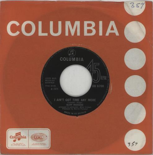 Cliff Richard I Ain't Got Time Any More 7" vinyl single (7 inch record / 45) UK RIC07IA670718