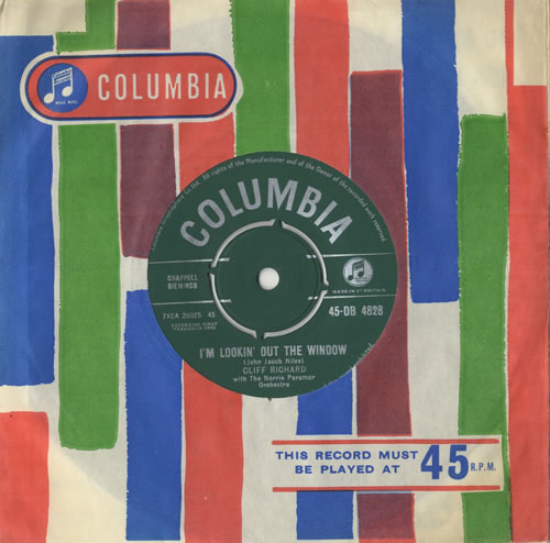Cliff Richard I'm Lookin' Out The Window - Sample 7" vinyl single (7 inch record / 45) UK RIC07IM471208