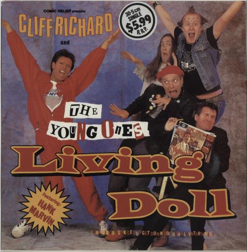 Cliff Richard Living Doll 12" vinyl single (12 inch record / Maxi-single) Australian RIC12LI73609