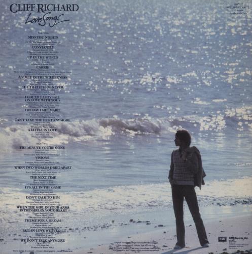 Cliff Richard Love Songs vinyl LP album (LP record) UK RICLPLO453765