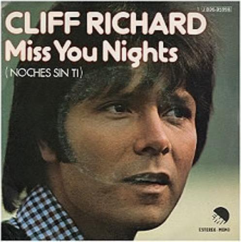 Cliff Richard Miss You Nights 7" vinyl single (7 inch record / 45) Spanish RIC07MI174144