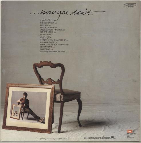 Cliff Richard Now You See Me... Now You Don't vinyl LP album (LP record) Dutch RICLPNO527455