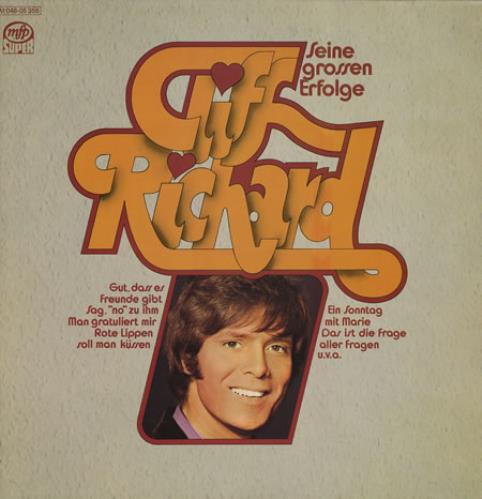 Cliff Richard Seine Grossen Erfolge vinyl LP album (LP record) German RICLPSE240612