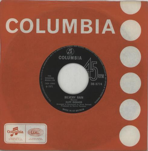 Cliff Richard Silvery Rain - Wide 7" vinyl single (7 inch record / 45) UK RIC07SI670719